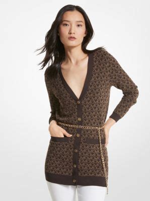 michael kors knit belted cardigan short sleeve|MICHAEL Michael Kors Cardigans for Women .